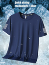男女兼用 肌触りの良い スポーツ 半袖 Tシャツ E-13194