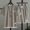 男女兼用 シンプル 上質 Tシャツ & ショーツ セットアップ E-80002