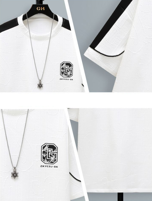 男女兼用 カジュアル スポーツ Tシャツ & ショーツ セットアップ E-80004