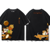 男女兼用 大人気 プリント 半袖 Tシャツ E-13267
