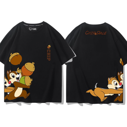 男女兼用 大人気 プリント 半袖 Tシャツ E-13267