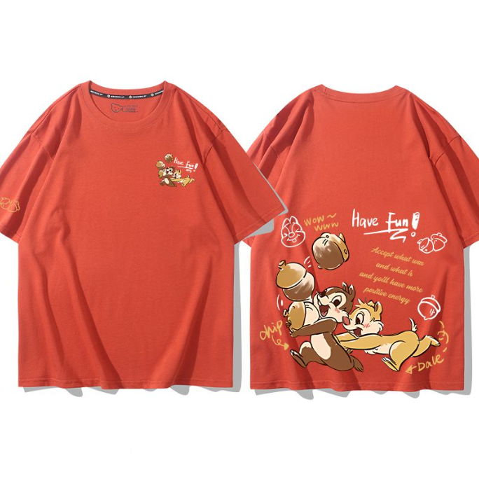 男女兼用 新作 プリント 半袖 Tシャツ E-13268