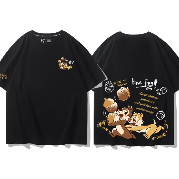 男女兼用 新作 プリント 半袖 Tシャツ E-13268