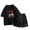 男女兼用 上質 カジュアル Tシャツ & ショーツ セットアップ E-13274