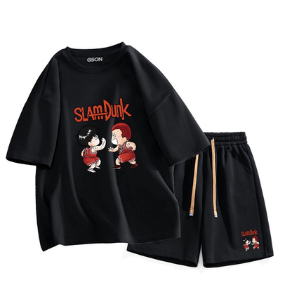男女兼用 上質 カジュアル Tシャツ & ショーツ セットアップ E-13274