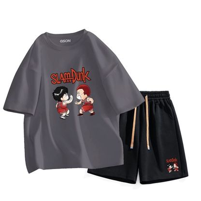 男女兼用 上質 カジュアル Tシャツ & ショーツ セットアップ E-13274