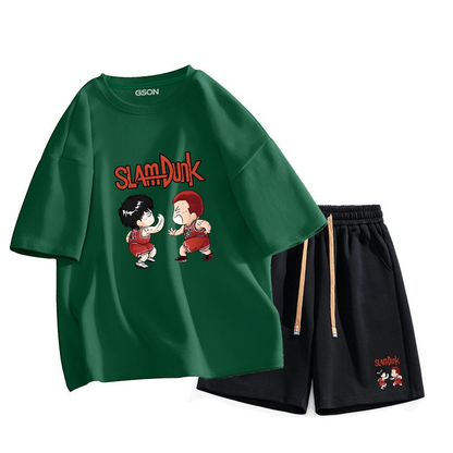 男女兼用 上質 カジュアル Tシャツ & ショーツ セットアップ E-13274