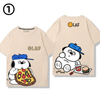 男女兼用 プリント シンプル 半袖 Tシャツ E-13275