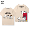 男女兼用 プリント シンプル 半袖 Tシャツ E-13275