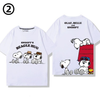 男女兼用 プリント シンプル 半袖 Tシャツ E-13275
