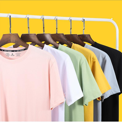 男女兼用 合わせやすい シンプル 半袖 Tシャツ E-13277