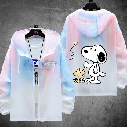 『接触冷感・吸汗速乾』男女兼用 必見 軽量 EVカットパーカー E-13280