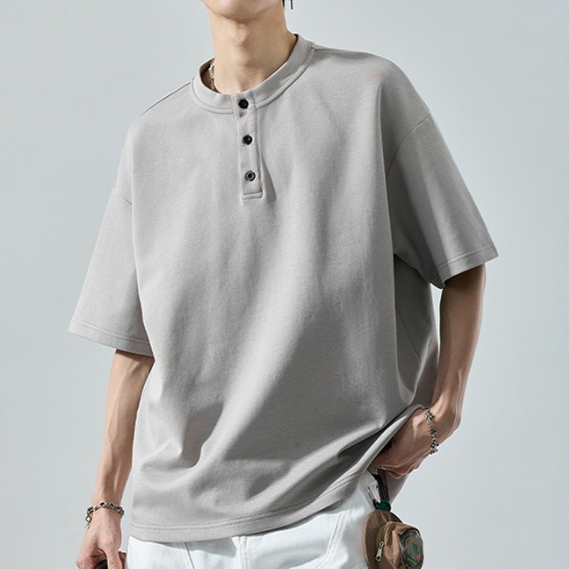 肌触りよい 上質 シンプル 半袖 Tシャツ U-80037