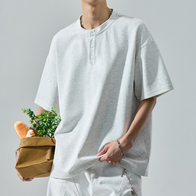 肌触りよい 上質 シンプル 半袖 Tシャツ U-80037