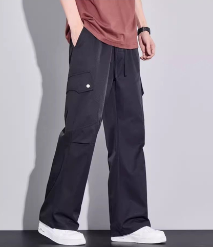 カジュアル 高品質 ウエストゴム パンツ U-80038