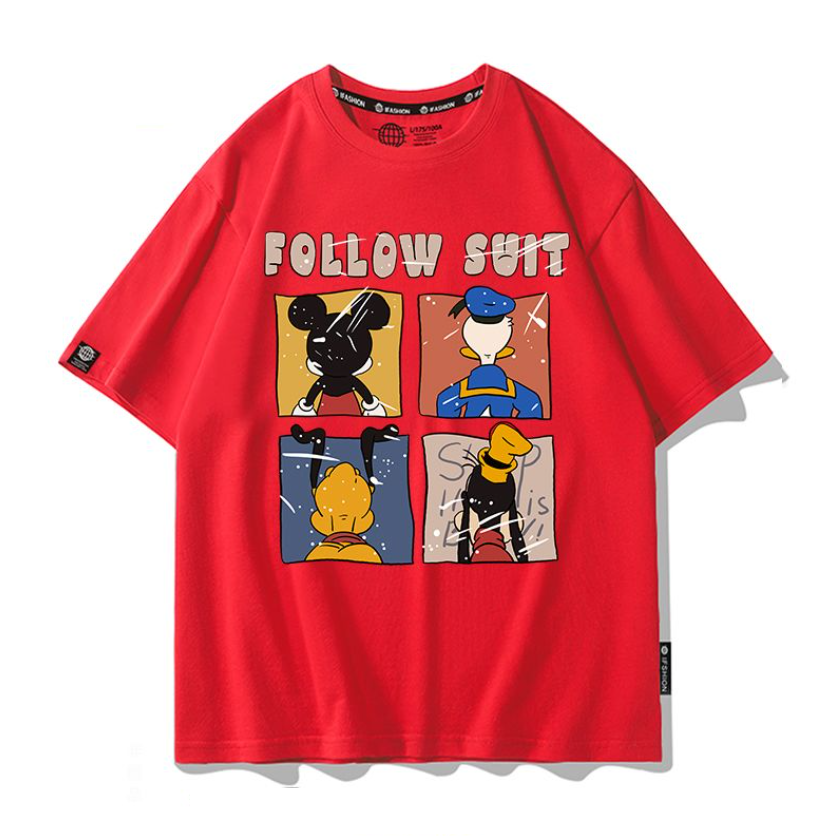 男女兼用 シンプル カジュアル 半袖 Tシャツ U-13309