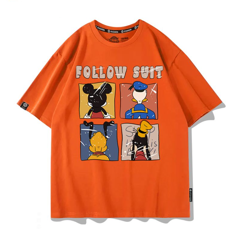 男女兼用 シンプル カジュアル 半袖 Tシャツ U-13309