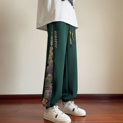 体型カバー ファッション カジュアル パンツ E-80060