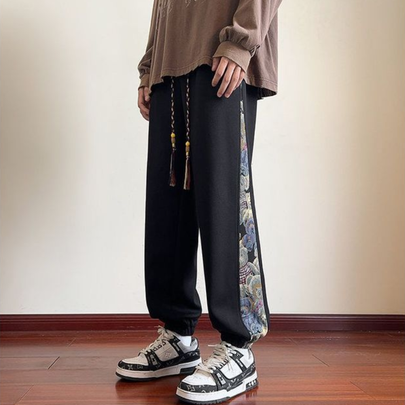 体型カバー ファッション カジュアル パンツ E-80060