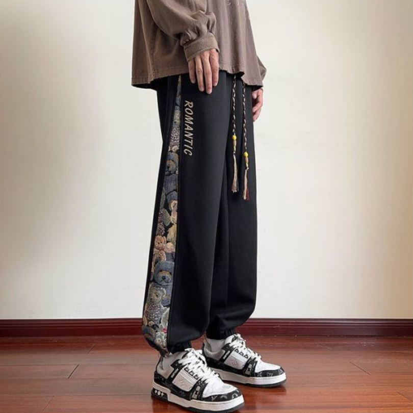 体型カバー ファッション カジュアル パンツ E-80060