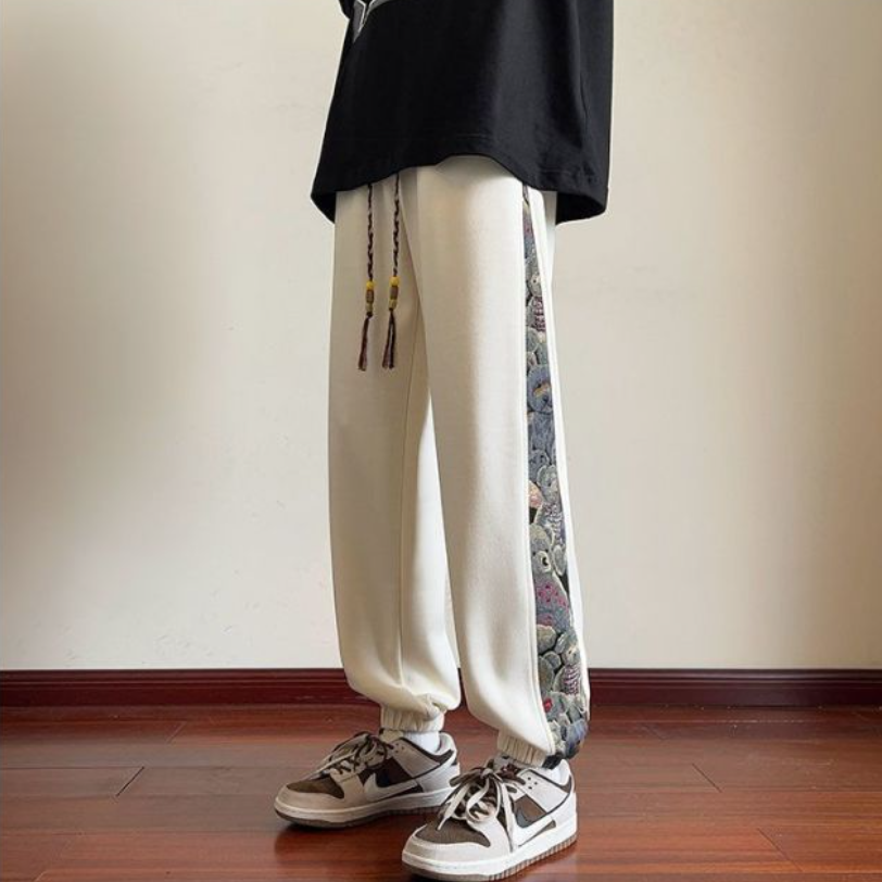 体型カバー ファッション カジュアル パンツ E-80060