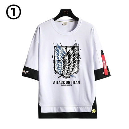男女兼用 ファッション シンプル 半袖 Tシャツ E-13329