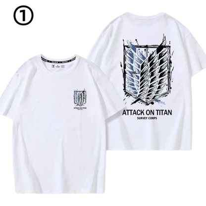 男女兼用 ファッション シンプル 半袖 Tシャツ E-13337