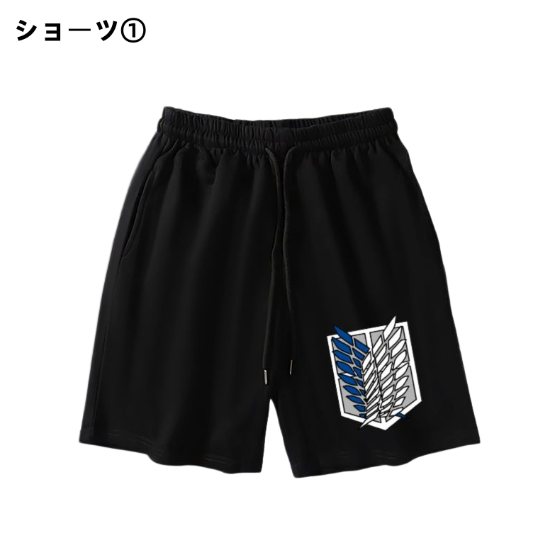 男女兼用 単品注文 上質 カジュアル Tシャツ & ショーツ セットアップ E-13339