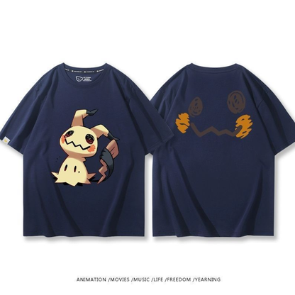 男女兼用 ファッション カジュアル 半袖 Tシャツ E-13343