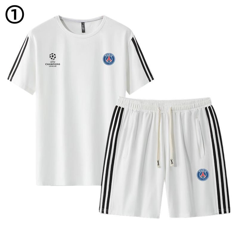 男女兼用 カジュアル Tシャツ & ショーツ セットアップ E-13350