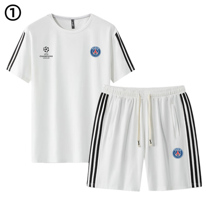 男女兼用 カジュアル Tシャツ & ショーツ セットアップ E-13350