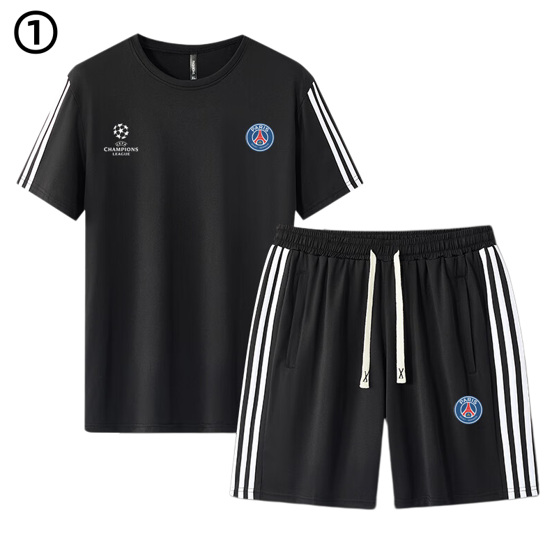 男女兼用 カジュアル Tシャツ & ショーツ セットアップ E-13350