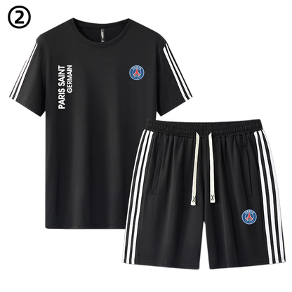 男女兼用 カジュアル Tシャツ & ショーツ セットアップ E-13350