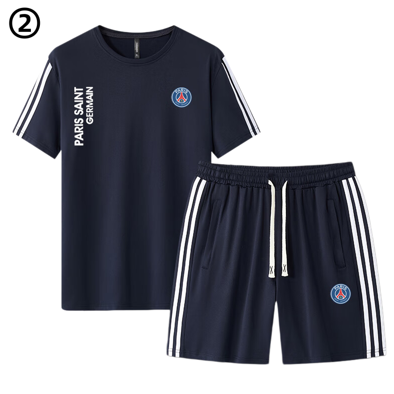 男女兼用 カジュアル Tシャツ & ショーツ セットアップ E-13350