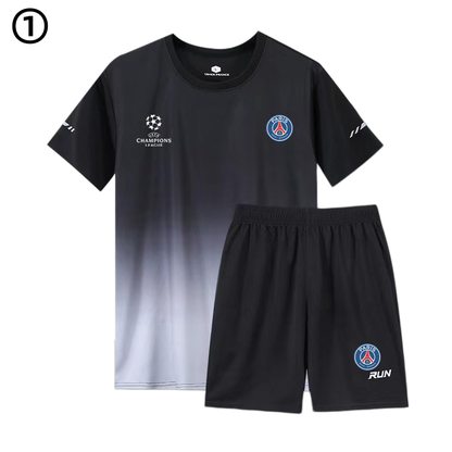 男女兼用 ひんやり Tシャツ & ショーツ セットアップ E-13353