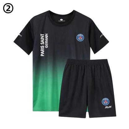 男女兼用 ひんやり Tシャツ & ショーツ セットアップ E-13353