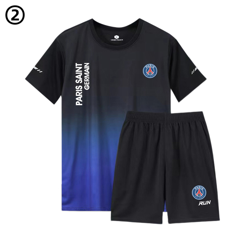 男女兼用 ひんやり Tシャツ & ショーツ セットアップ E-13353