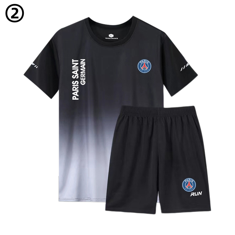 男女兼用 ひんやり Tシャツ & ショーツ セットアップ E-13353