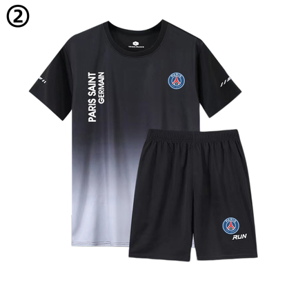 男女兼用 ひんやり Tシャツ & ショーツ セットアップ E-13353