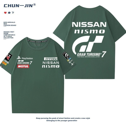 男女兼用 ファッション カジュアル 半袖 Tシャツ E-13345