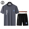 男女兼用 接触冷感 Tシャツ & ショーツ セットアップ E-13362