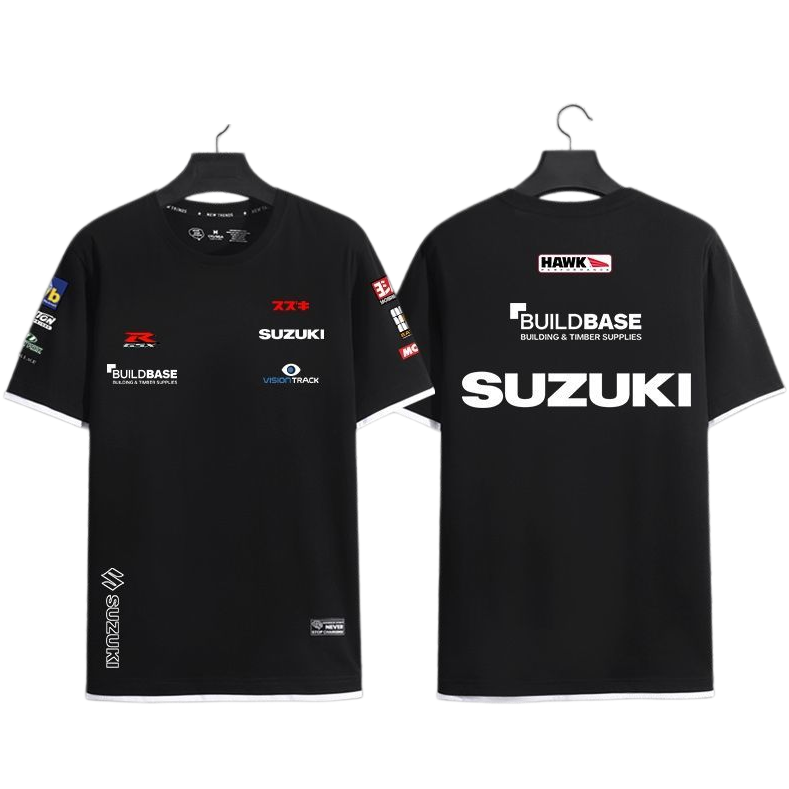 男女兼用 カジュアル 偽二枚 半袖 Tシャツ E-13374