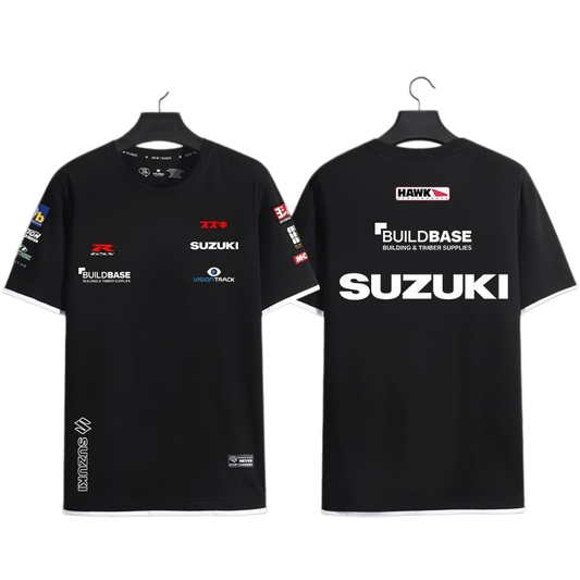 男女兼用 カジュアル 偽二枚 半袖 Tシャツ E-13374