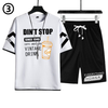 デザイン性抜群 カジュアル Tシャツ & ショーツ セットアップ E-80068