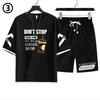 デザイン性抜群 カジュアル Tシャツ & ショーツ セットアップ E-80068