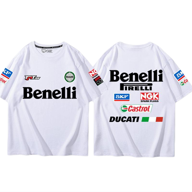 デザイン性抜群 カジュアル 半袖 Tシャツ E-13379