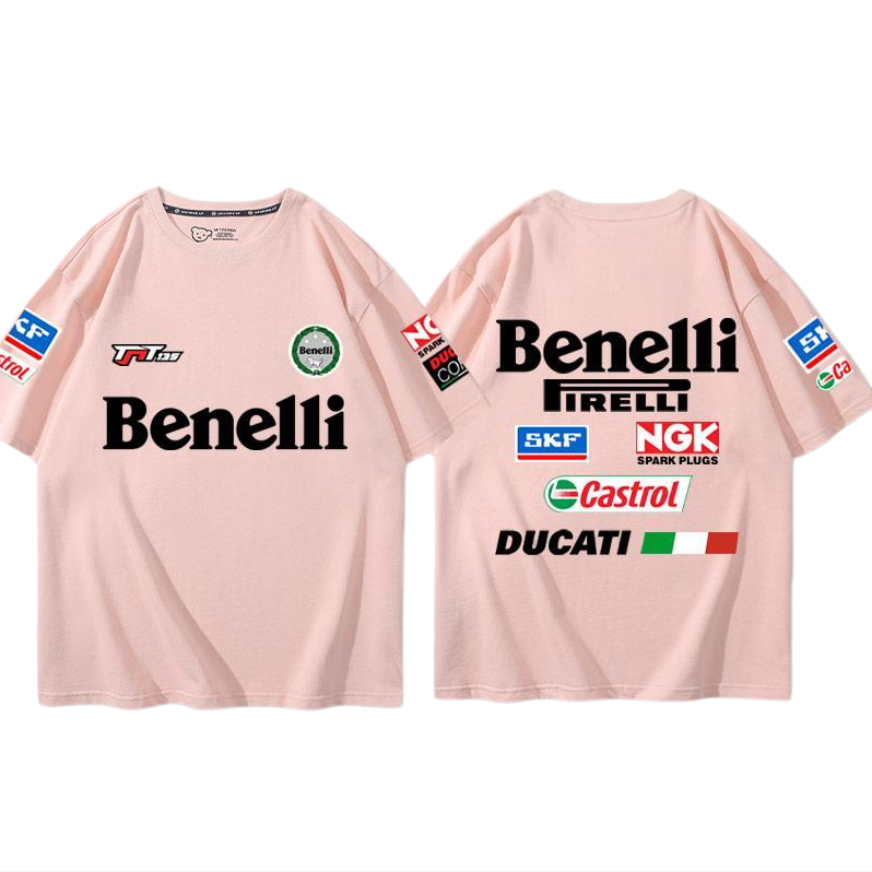 デザイン性抜群 カジュアル 半袖 Tシャツ E-13379