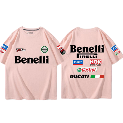 デザイン性抜群 カジュアル 半袖 Tシャツ E-13379