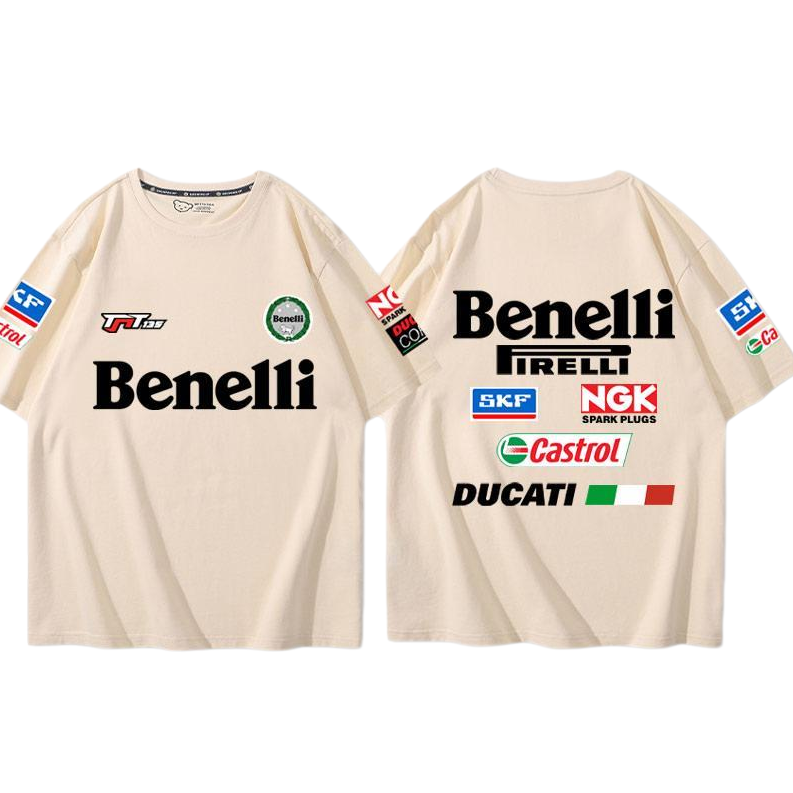 デザイン性抜群 カジュアル 半袖 Tシャツ E-13379