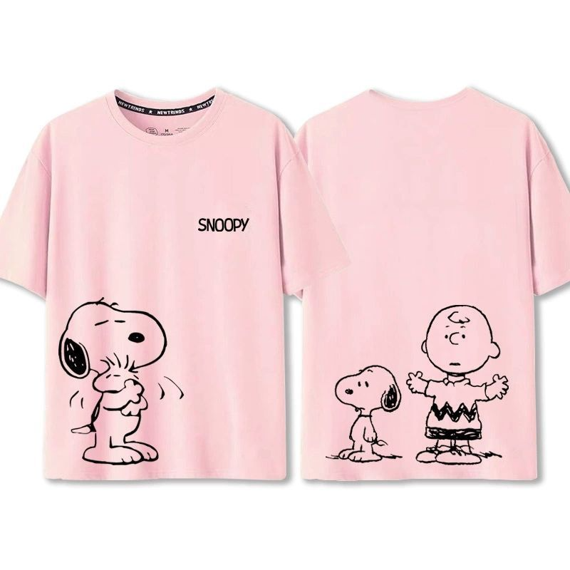 男女兼用 プリント シンプル 半袖 Tシャツ E-13406